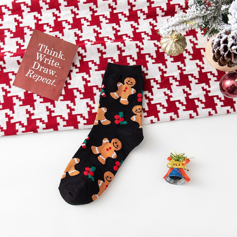 4 Paar Weihnachtssocken Damen Lustige Weihnachtsmann Weihnachtsschneemann Socken Kawaii Cartoon Tier Mädchen Süße Neuheit Weihnachtsgeschenksocken