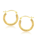 10 Karat Gelbgold Fancy Creolen