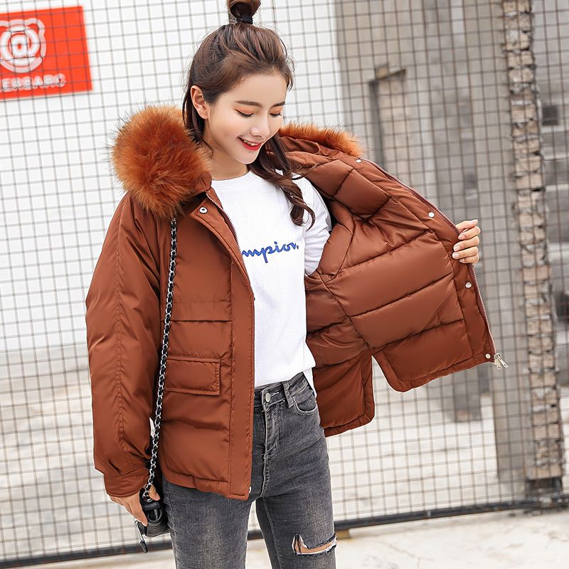 Neu eingetroffene Daunenjacke Winterjacke Damen Einzel Full Slim Haar Wattierte Kleidung Große Jacke Mantel