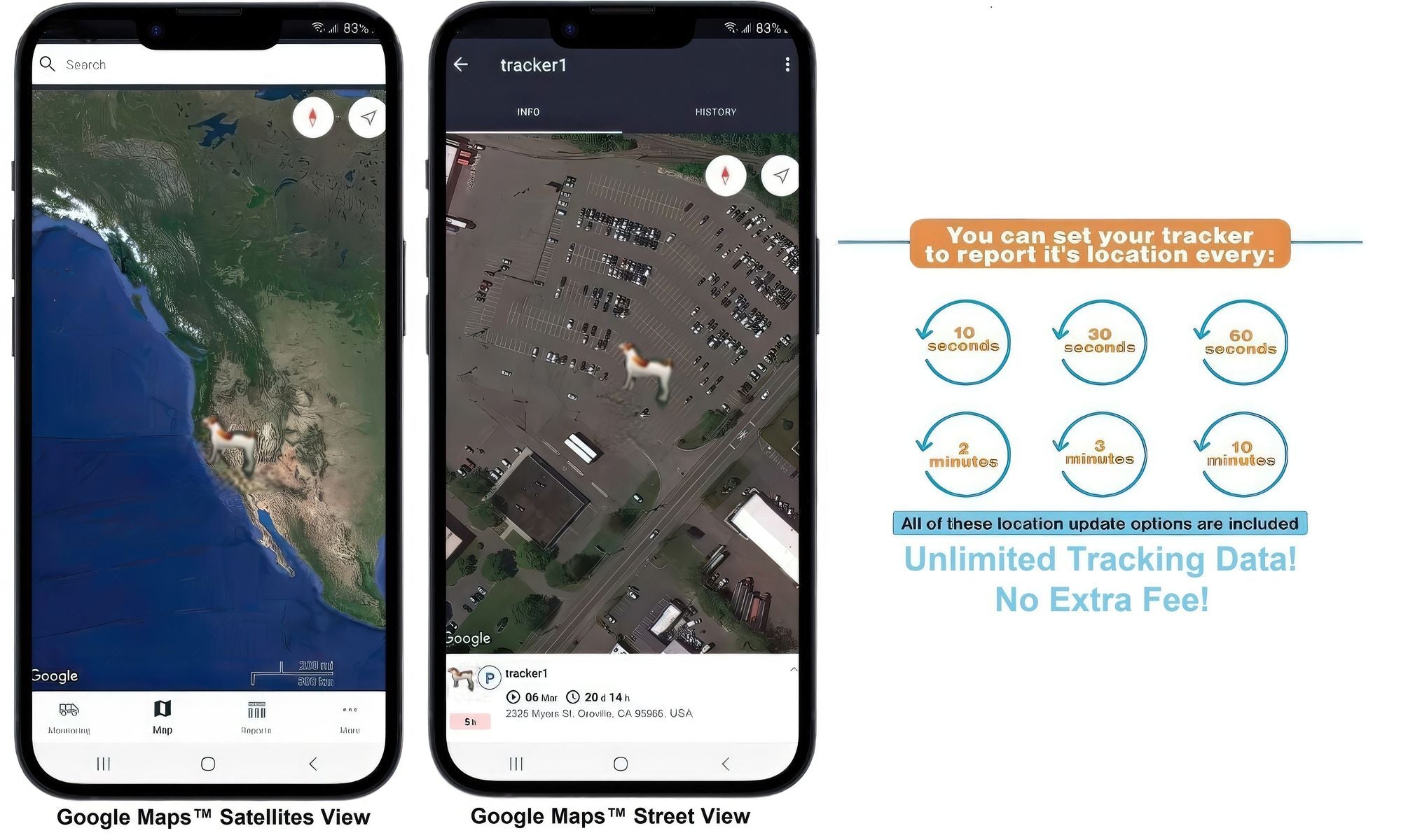 GSM GPS Tier-Tracker-Halsband, wiederaufladbar, Echtzeitüberwachung, Gadget, Größe:XXL