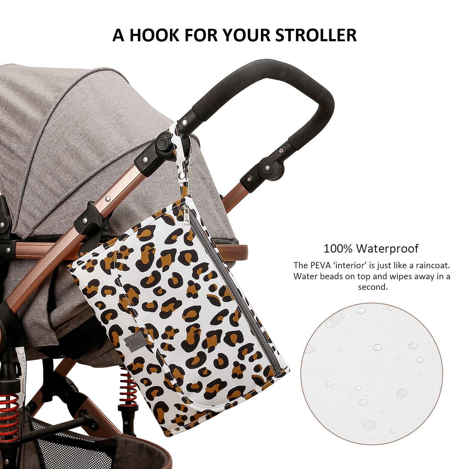 Wickelunterlage für Babys, Mutter-Kind-Reise-Wickelunterlage, tragbar, wasserdicht, multifunktional, Feuchttücher-Tasche, Wickeltaschen-Zubehör