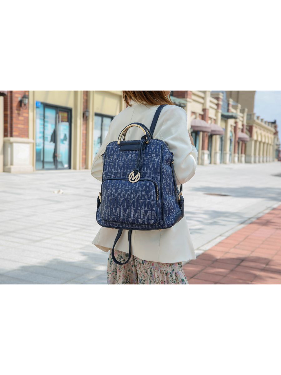 MKF Collection Cora Milan M Signature Modischer Rucksack von Mia K