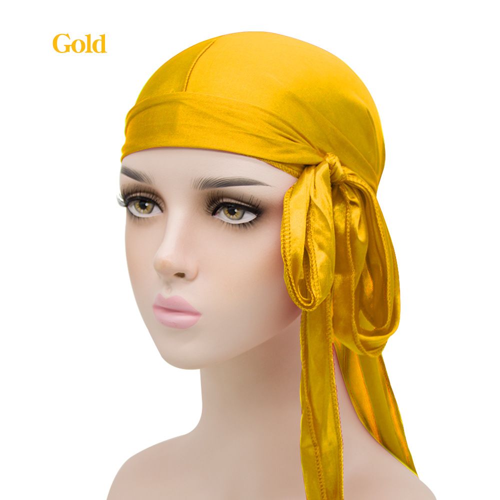 Seidige Durags für Herren und Damen 360 Waves mit 1 Wave Cap Seidiger Satin Durag Extra lange Bänder Feuchtigkeitsableitendes Gewebe Satin-Du-Rag