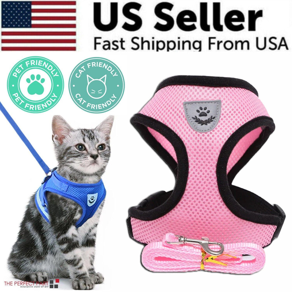 Katze Hund Haustier Geschirr Verstellbare Kontrollweste Hunde Reflektierend S M L XL Leine