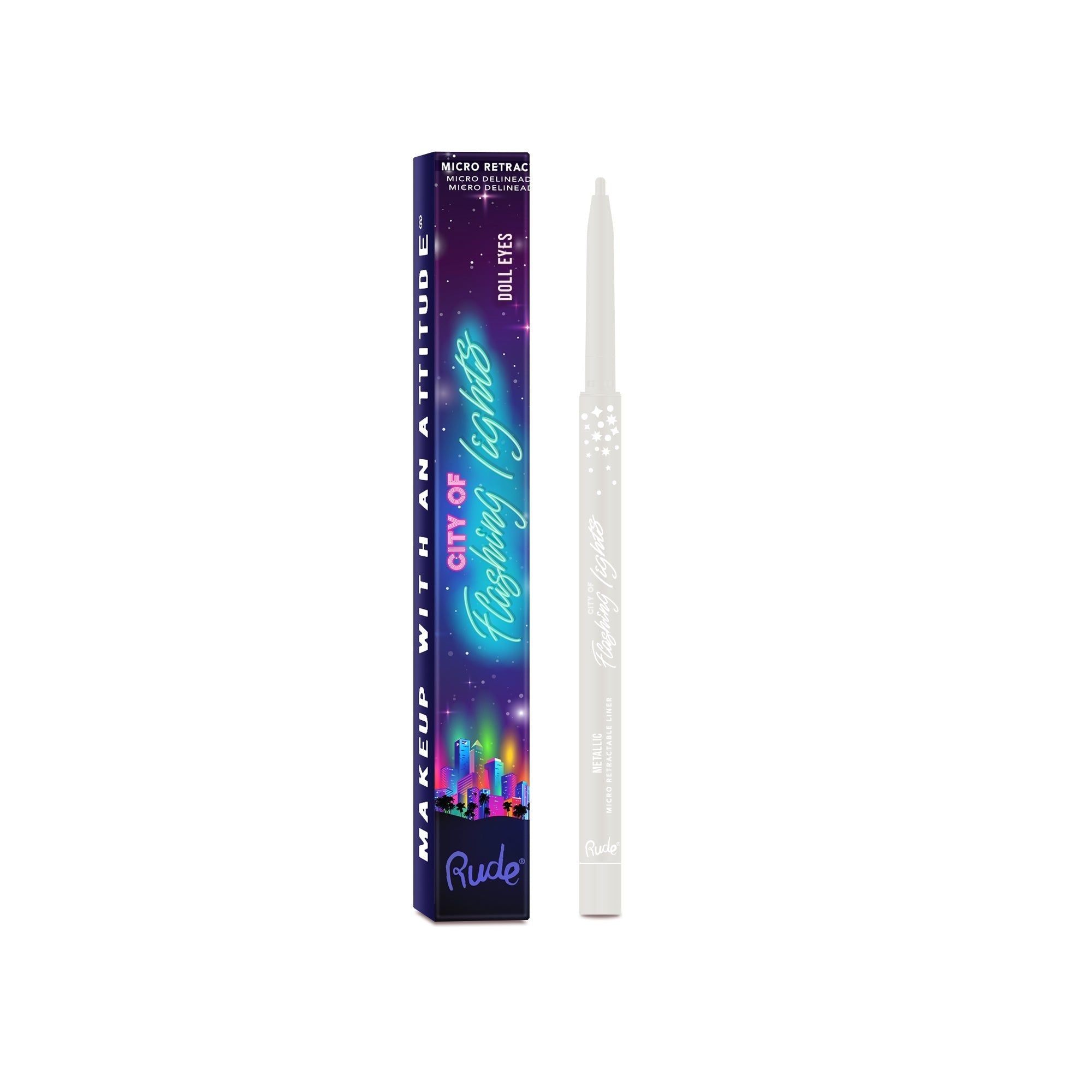 RUDE City of Flashing Lights Micro Eyeliner Rétractable