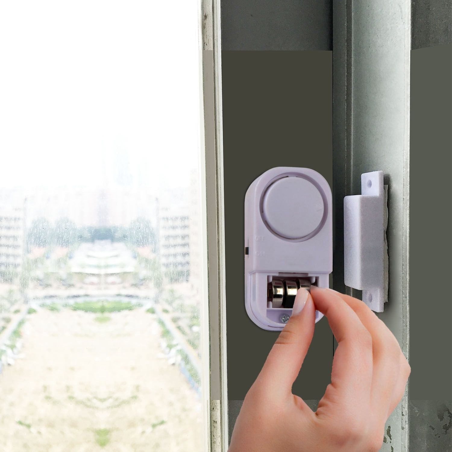 Drahtlose Fenster-Tür-Magnetalarme Magnetsensor-Sicherheitsalarmanlage für Kindersicherheit