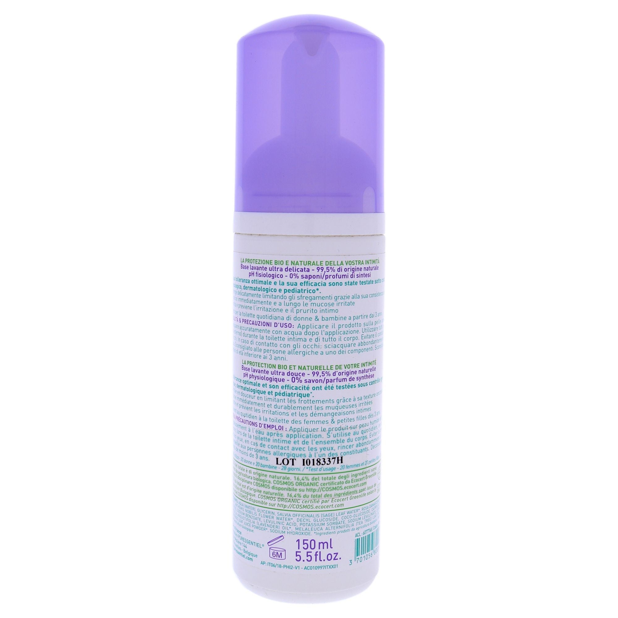 Intimhygiene Sanfter Reinigungsschaum von Puressentiel für Frauen – 150 ml Schaum