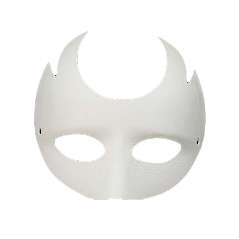 10er-Pack weiße leere Malerei-Augenmaske DIY Papiermaske für Halloween-Kostüme, Doppelhorn