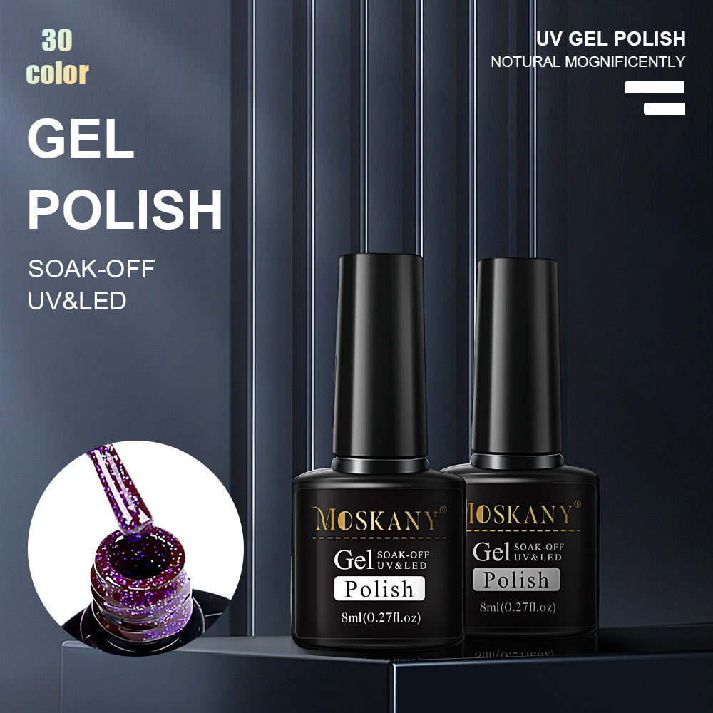 Nagelset Nagellack-Tools-Kit 54W Nagellampe 16 Farben UV-Gel-Nagellack-Kit Enthält Unterlack Überlack Nagelbohrmaschine Nagelset