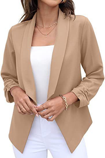 Frühlings- und Herbstanzug für Damen, bügelfreier Freizeitanzug, Oberteil, Berufsbekleidung für Damen