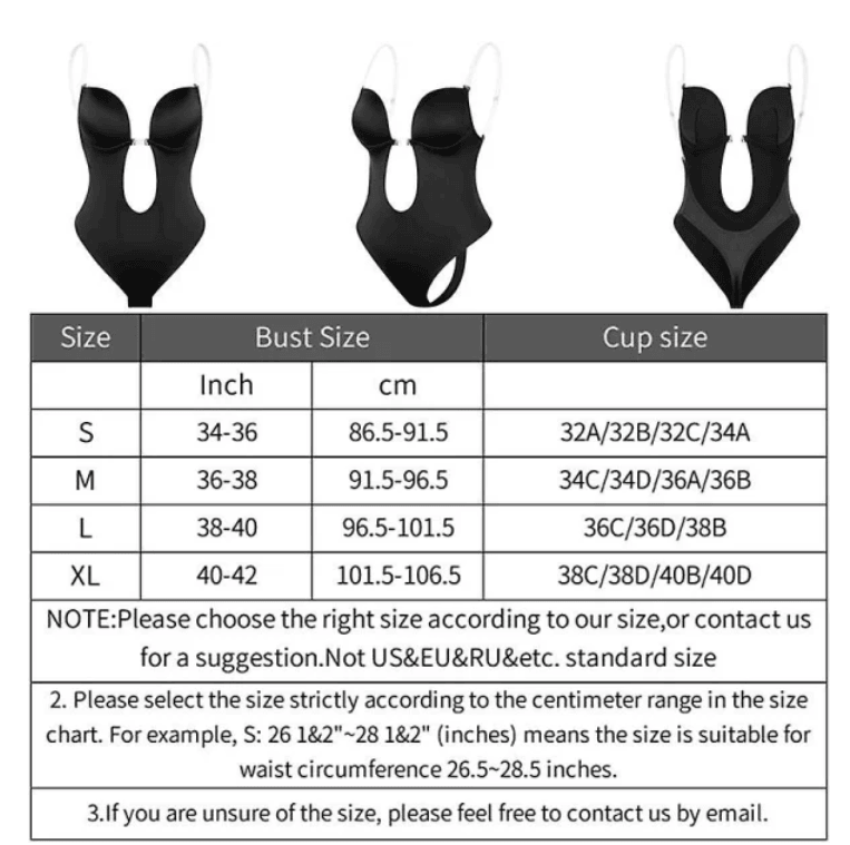 Damen tiefes V-Neck Body Shaper Trägerloser rückenfreier Miederbody