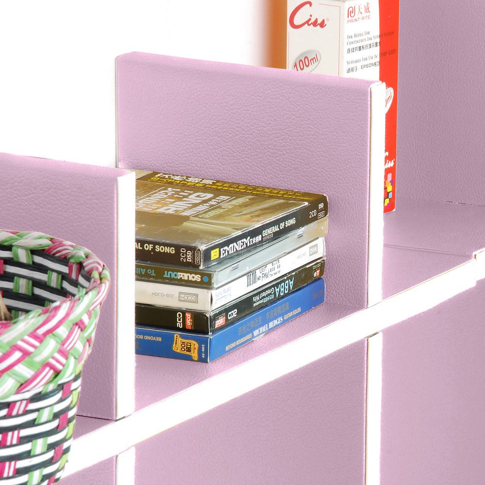 Trista - [Pale Pink-B] Lederregal / Bücherregal / Wandregal (4 St.)