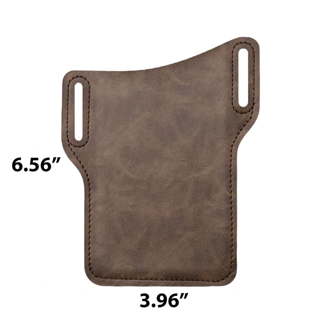 Sac de ceinture pour homme pour téléphone portable, pochette de taille en cuir, étui portefeuille