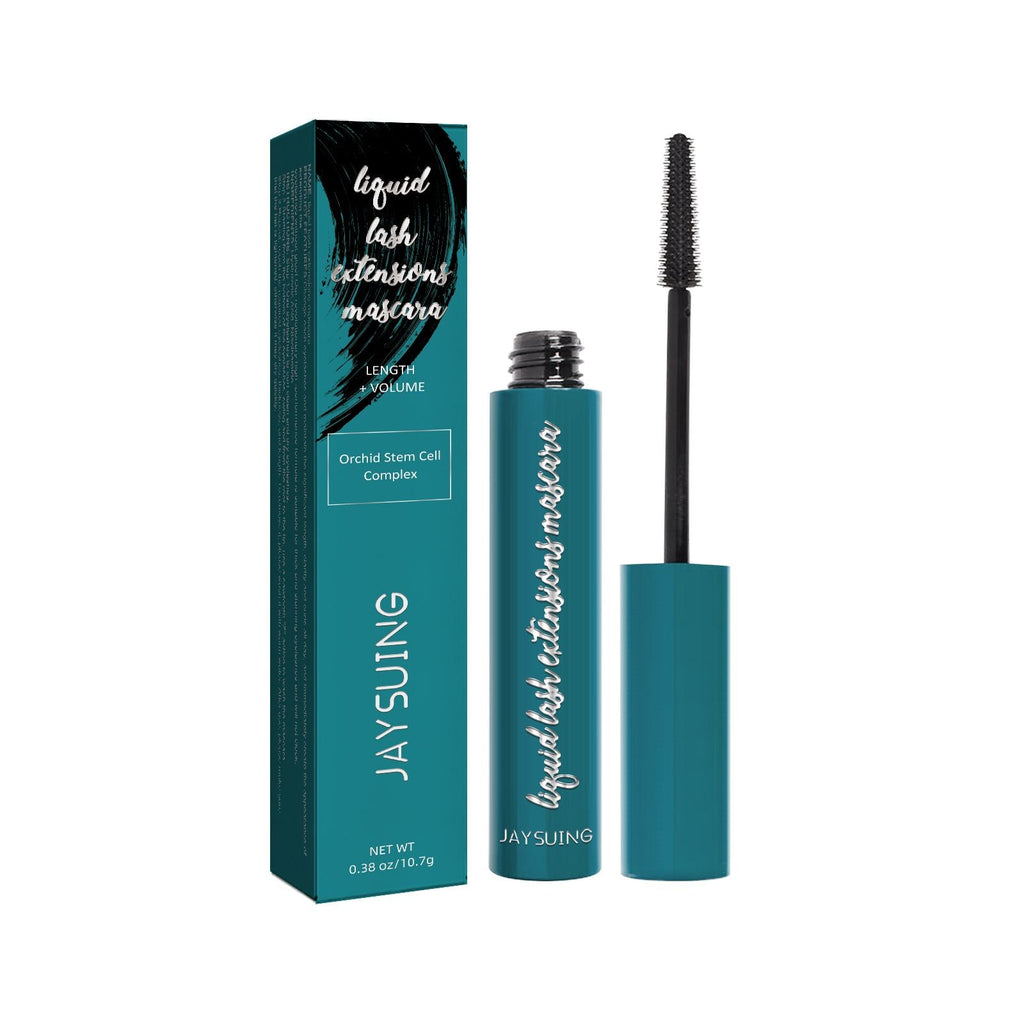 Jaysuing Wimperntusche, lang, dünn, dick, Wimpern schwungvoll, das Make-up hält natürlich, ohne zu verschmieren, schwarze Wimperntusche
