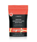Flocons de magnésium de la Mer Morte purs pour un bain relaxant – Bain de pieds ressourçant de 400 g – Infusé d'huiles de bergamote et de pamplemousse pour une relaxation profonde, un soulagement musculaire et une hydratation de la peau