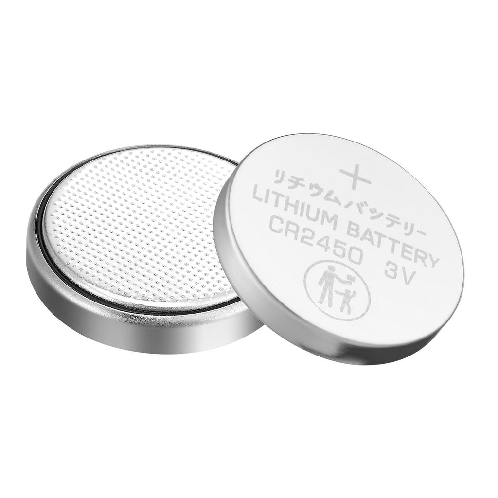 VEVOR Pile au lithium CR2450, lot de 20 (4 paquets) Pile bouton au lithium, sans mercure et conçue anti-ingestion, piles CR 2450 3V longue durée, pour télécommandes, glucomètres et autres appareils