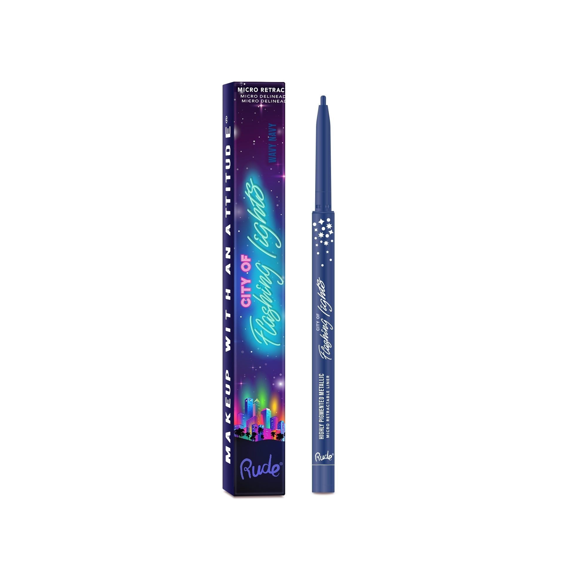 RUDE City of Flashing Lights Micro Eyeliner Rétractable