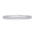 Mark - Armband mit 0,1 Karat Moissan Diamanten, S925 Sterlingsilber und Platin-beschichteten Diamanten, ein modisches Schmuckarmband, ein luxuriöses Silber-Accessoire