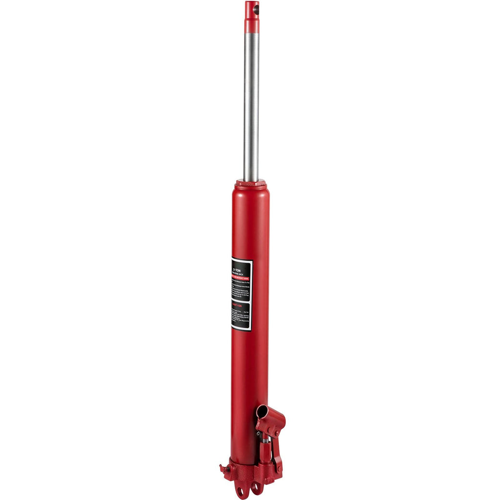 Hydraulischer Motorheber, 3 Tonnen/6600 lbs Tragkraft, mit Einzelkolbenpumpe und Gabelkopf-Basis, manueller Werkstattkran mit Griff, für Garage/Werkstattkräne, Motorlift-Hebezeug, Rot