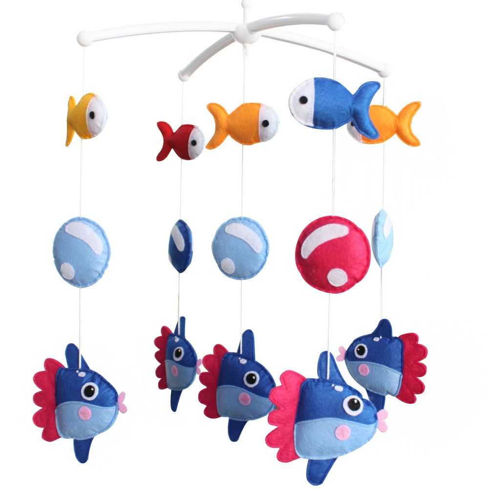 Marine Fish Babyzimmer Hängende Dekoration Baby Krippe Mobile Kinderzimmer Dekor Baby Mobile für Mädchen Jungen; Blauer Ozean
