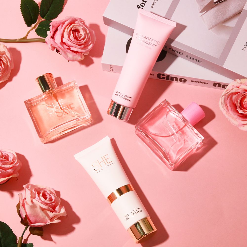 Damenduft- und Bodylotion-Geschenkset, 4-teilig | 2 langanhaltende Düfte, 100 ml Eau de Parfum & 120 ml Lotion | Ideal für Feiertage, Dates, den täglichen Gebrauch & Partys