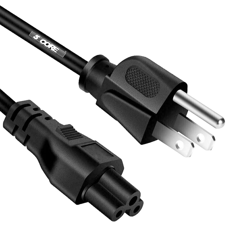 12ft 3-poliges, nicht polarisiertes AC-Netzkabel für HP Dell Samsung Sony Asus Acer Toshiba Laptop-Ladegerät, LED-LCD-Monitor Ersatz-Stromkabel PL 1002