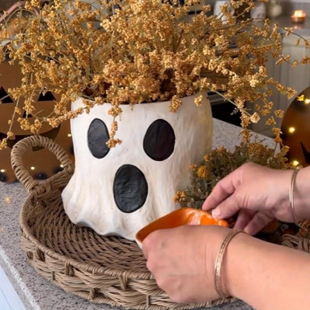 1 Stück Harz Geist Eimer Vase, niedlicher Virus Geist Eimer, Weihnachtsdeko für Haus & Küche