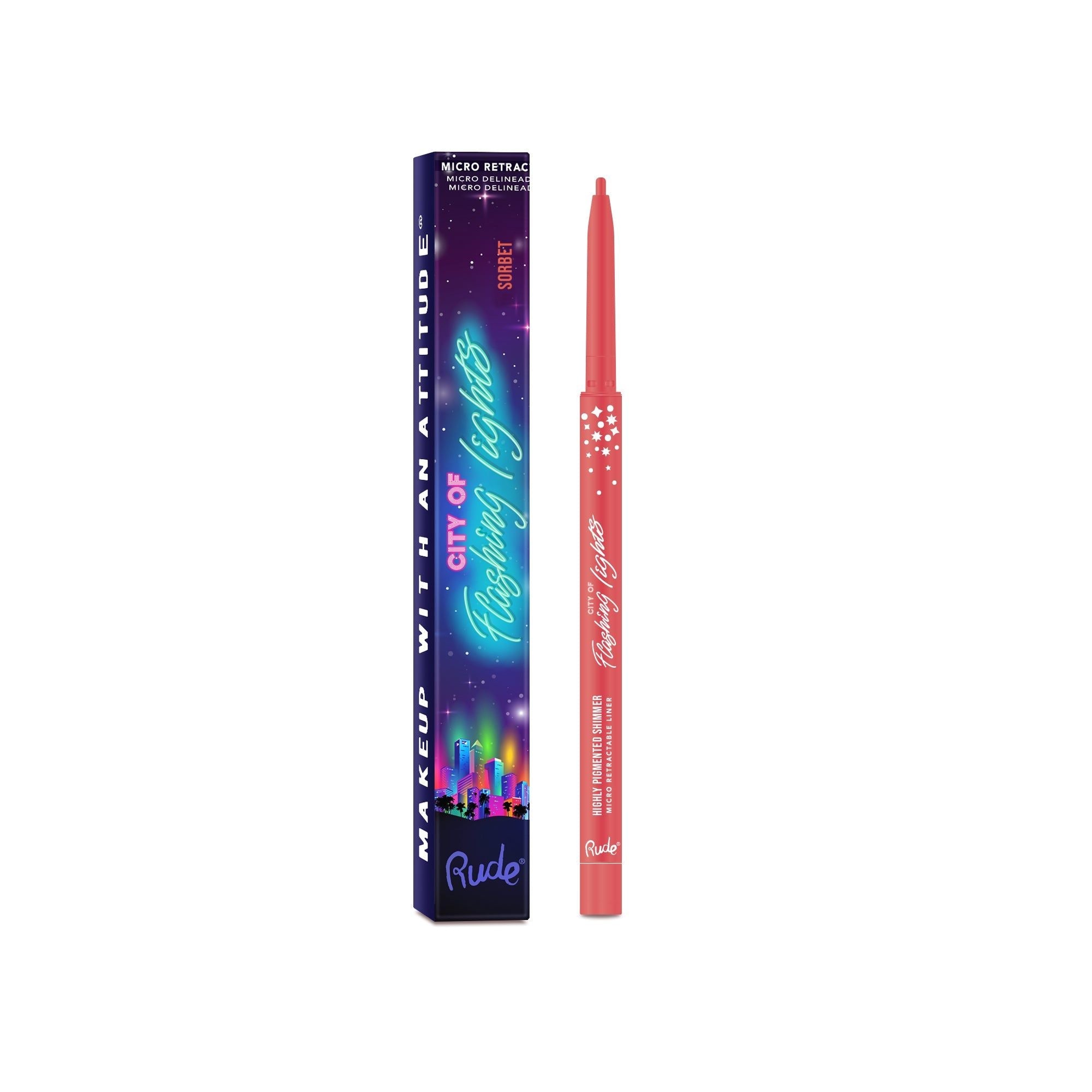 RUDE City of Flashing Lights Micro Eyeliner Rétractable