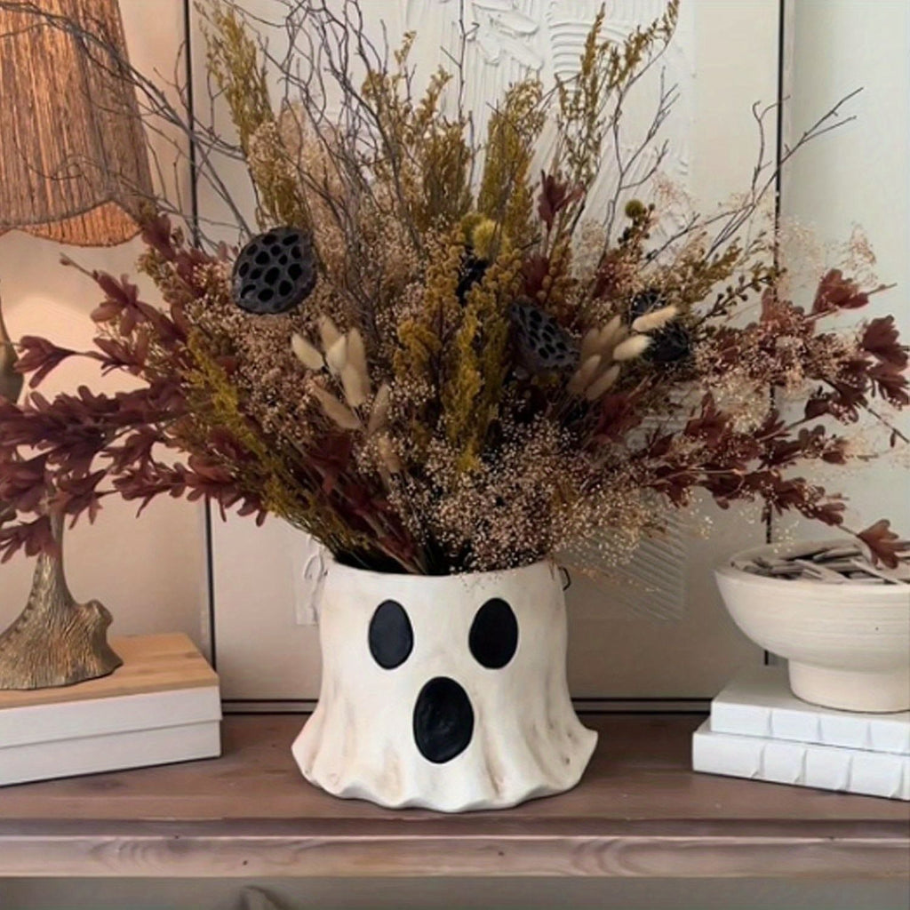 1 Stück Harz Geist Eimer Vase, niedlicher Virus Geist Eimer, Weihnachtsdeko für Haus & Küche