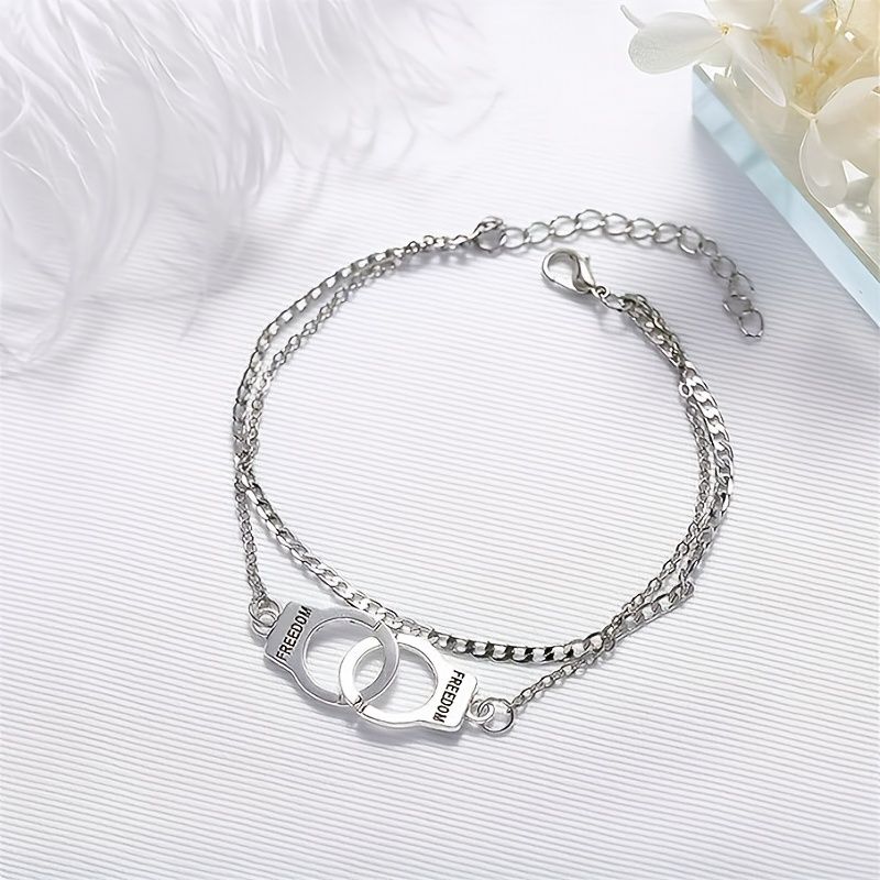 1 Stück Damenarmband 925er Silber Schnallenarmband