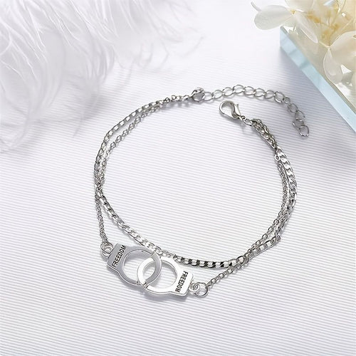 1 Stück Damenarmband 925er Silber Schnallenarmband
