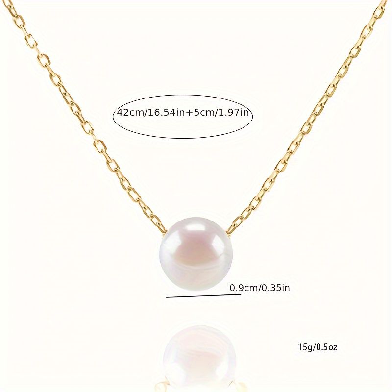 Lxalry Collier Bohème Minimaliste avec Pendentif Perle d'Eau Douce, Chaîne Délicate Plaqué Or 18 carats, Parfait pour les Accessoires de Mode Féminins, Cadeau Idéal pour les Anniversaires et les Occasions Spéciales