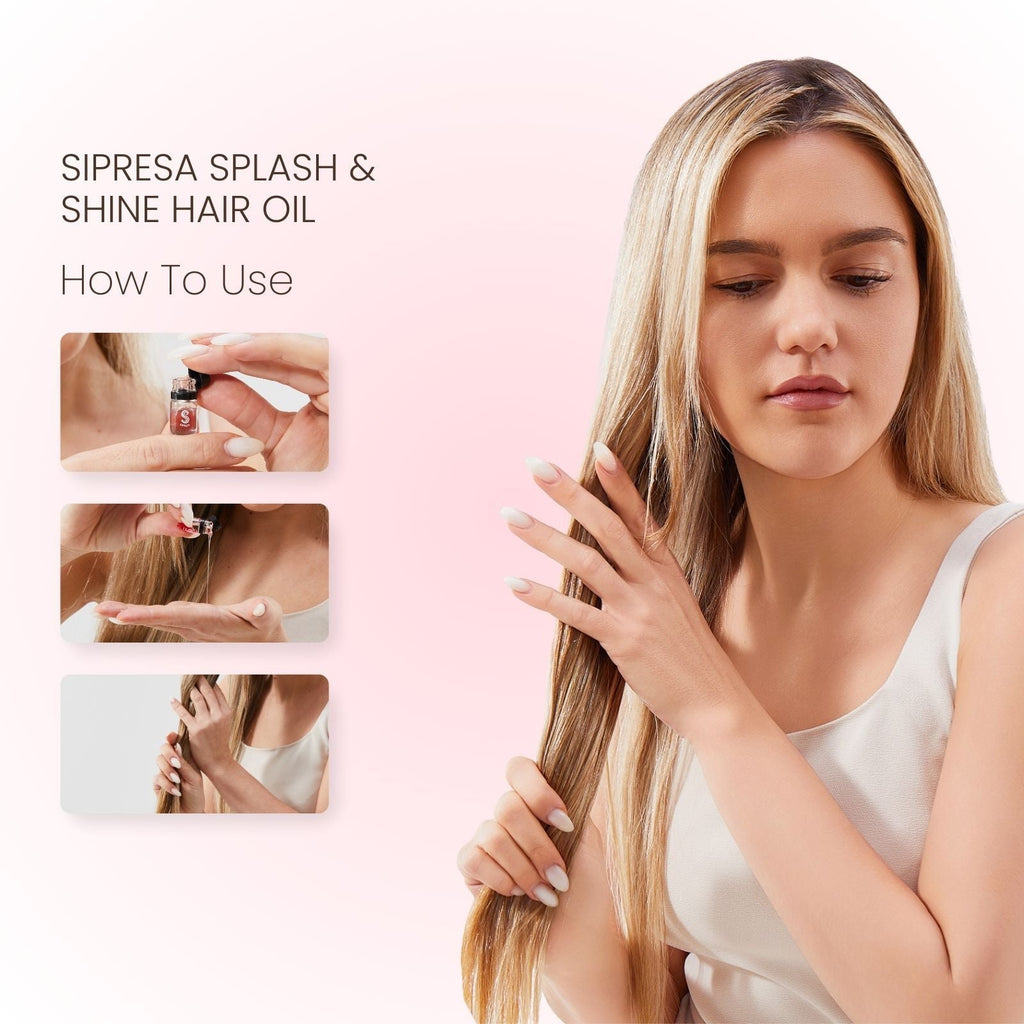 Sipresa Splash'n Shine Haarparfüm-Öl 9 einzigartige Düfte in 1 Packung Natürliche Pflanzenöle 72 Std. langanhaltender Duft 36-teiliges Reise-Set Haarpflege