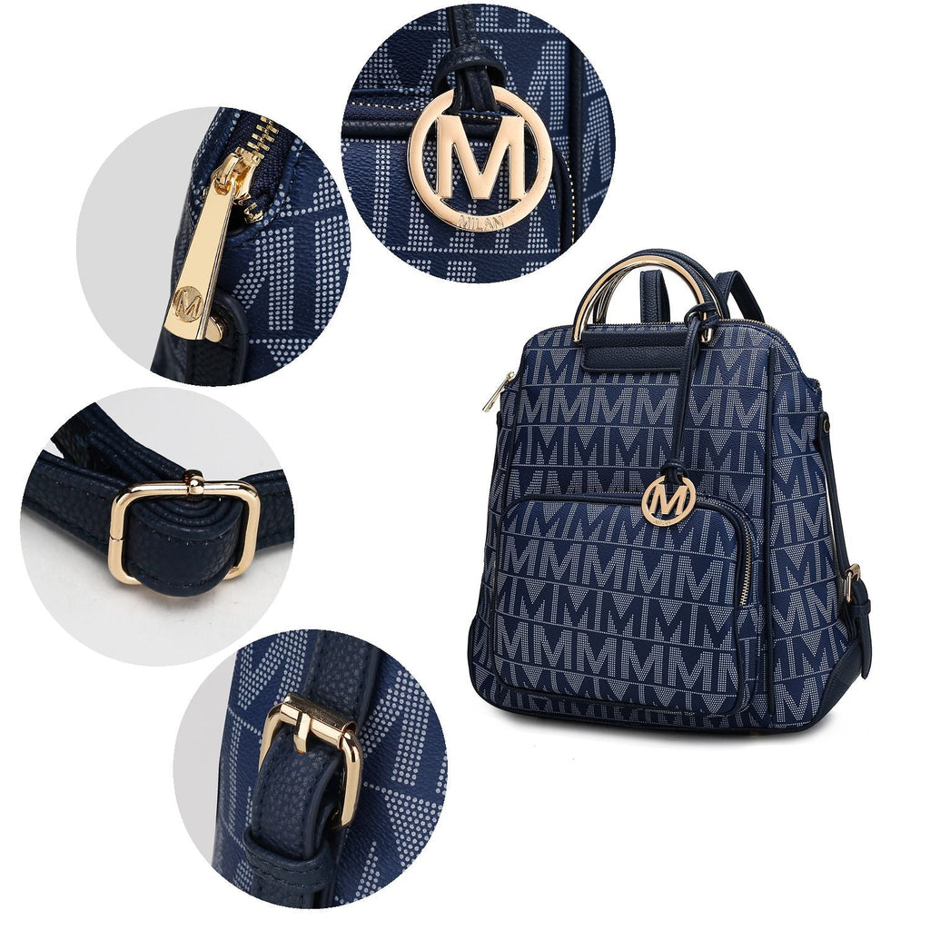 MKF Collection Cora Milan M Signature Modischer Rucksack von Mia K