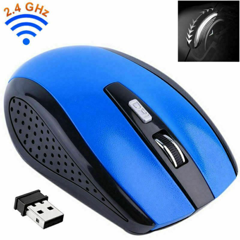 Souris optique sans fil 2,4 GHz et récepteur USB pour ordinateur portable PC DPI États-Unis