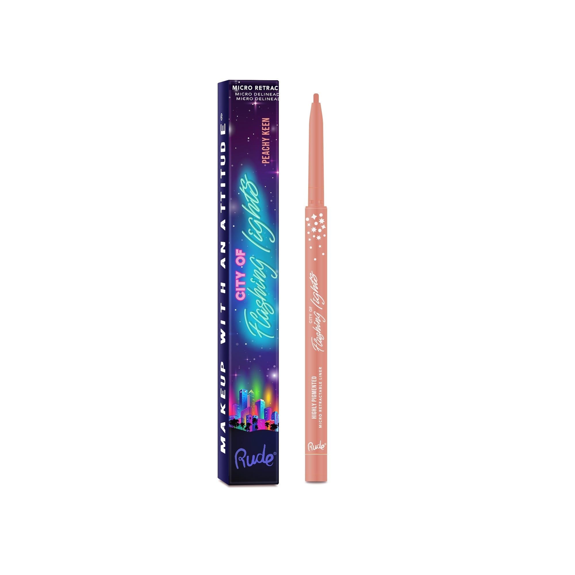 RUDE City of Flashing Lights Micro Eyeliner Rétractable