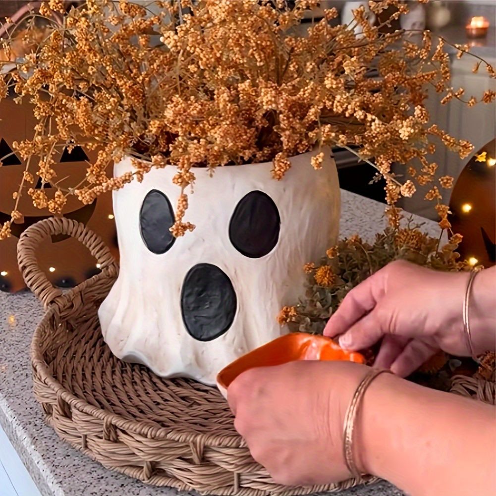 1 Stück Harz Geist Eimer Vase, niedlicher Virus Geist Eimer, Weihnachtsdeko für Haus & Küche
