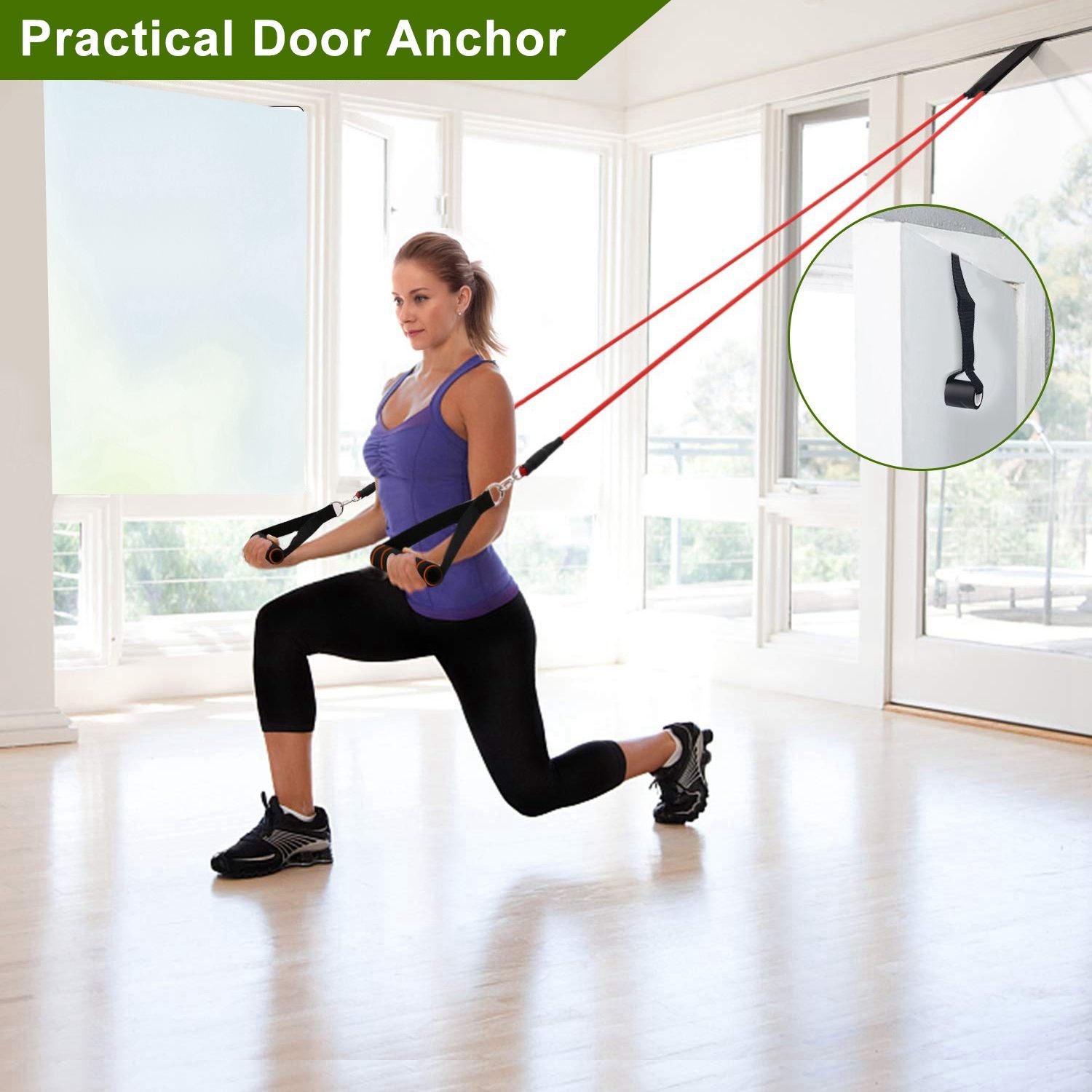 Lot de 11 bandes de résistance pour entraînement fitness – Tubes d'exercice jusqu'à 45 kg