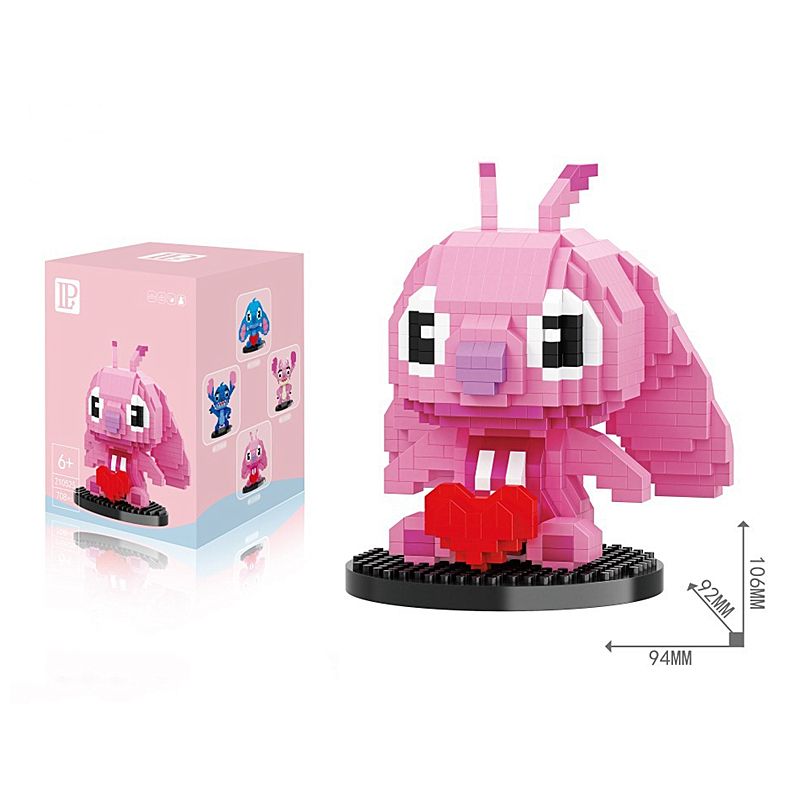 Lustige Disney Lilo und Stitch Mini-Bausteine Bestseller Stitch Mini-Bausteine DIY Gitarre Buchspielzeug Geschenke für Kinder