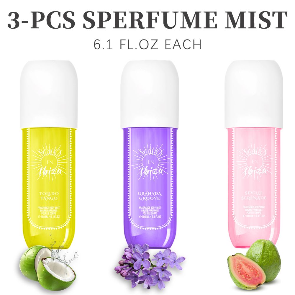 [SOLO EN IBIZA Brume] 1 pièce SOLO EN IBIZA 180 ml Brume Parfumée Longue Durée Cheveux & Corps pour Femme Parfait pour les Rendez-vous, les Fêtes et les Cadeaux