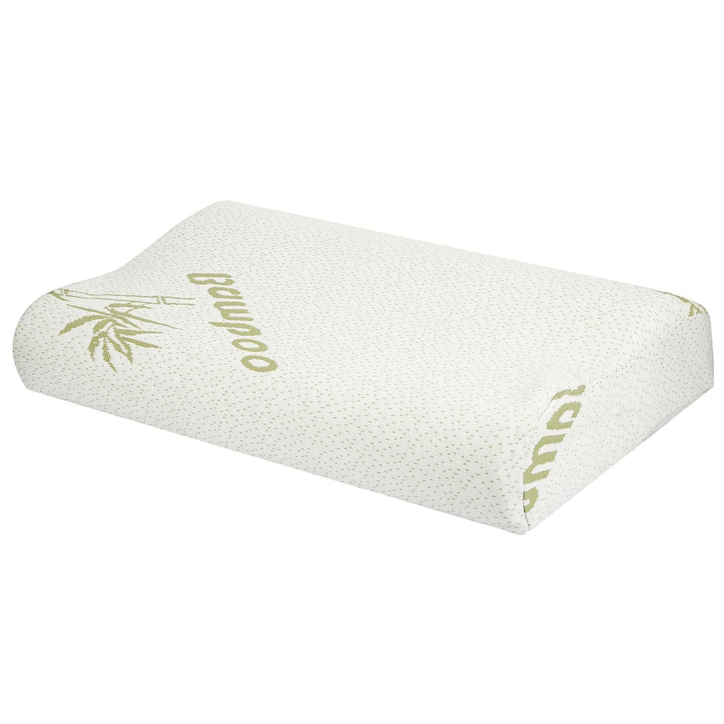Bambus Memory Foam Schlaf Kissen Konturiertes Nackenstützkissen Orthopädisches Kissen Nackenstütze Atmungsaktives Kissen