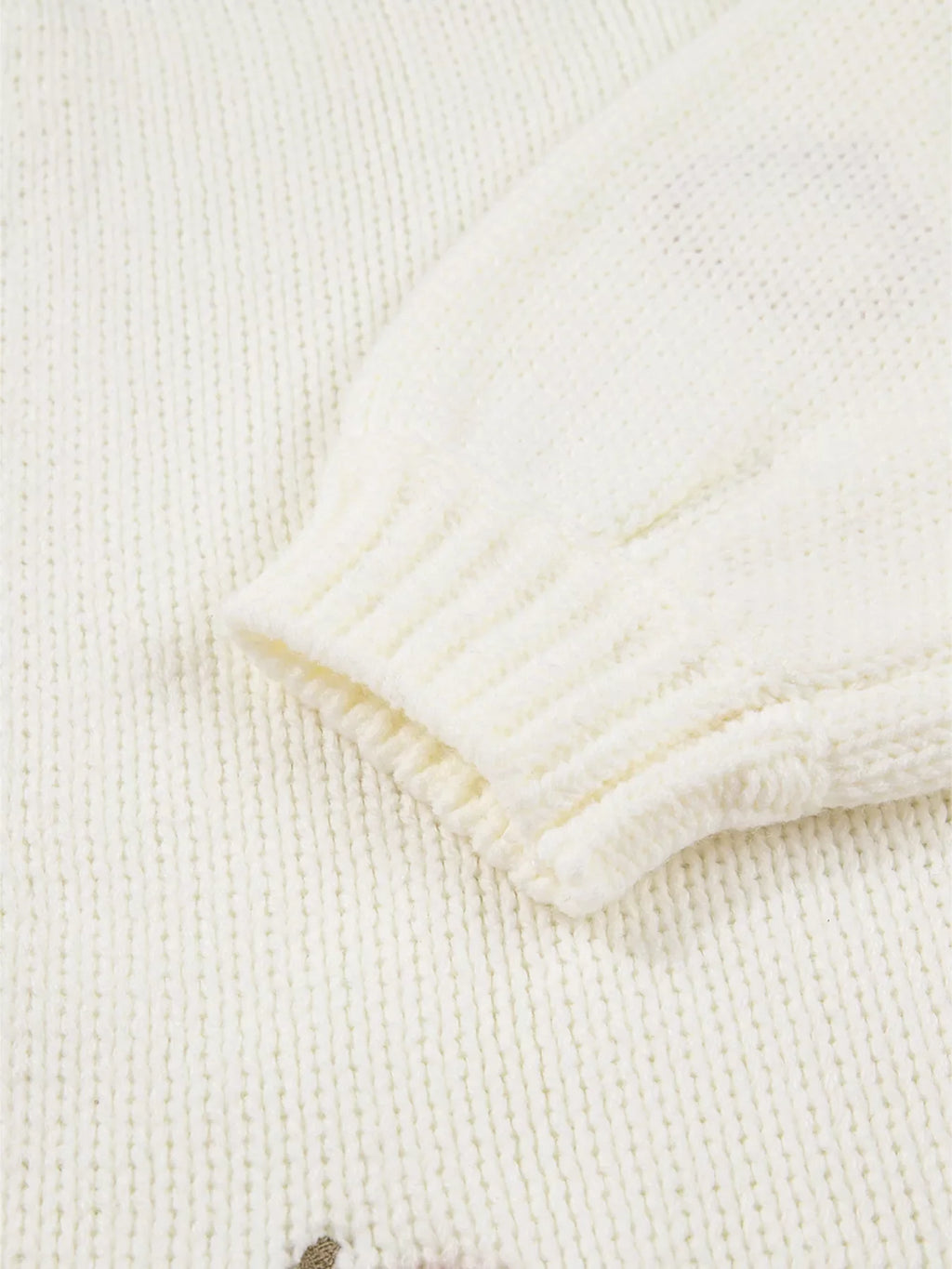 Cardigan tricoté brodé citrouille d'Halloween