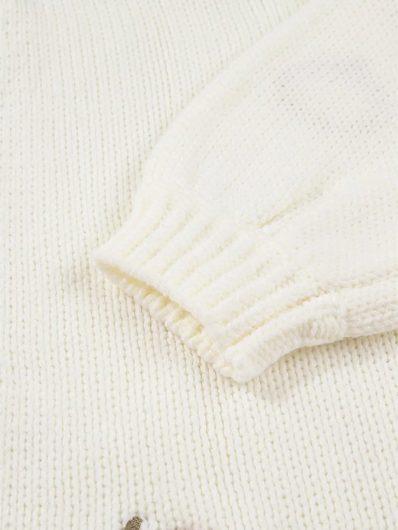 Cardigan tricoté brodé citrouille d'Halloween