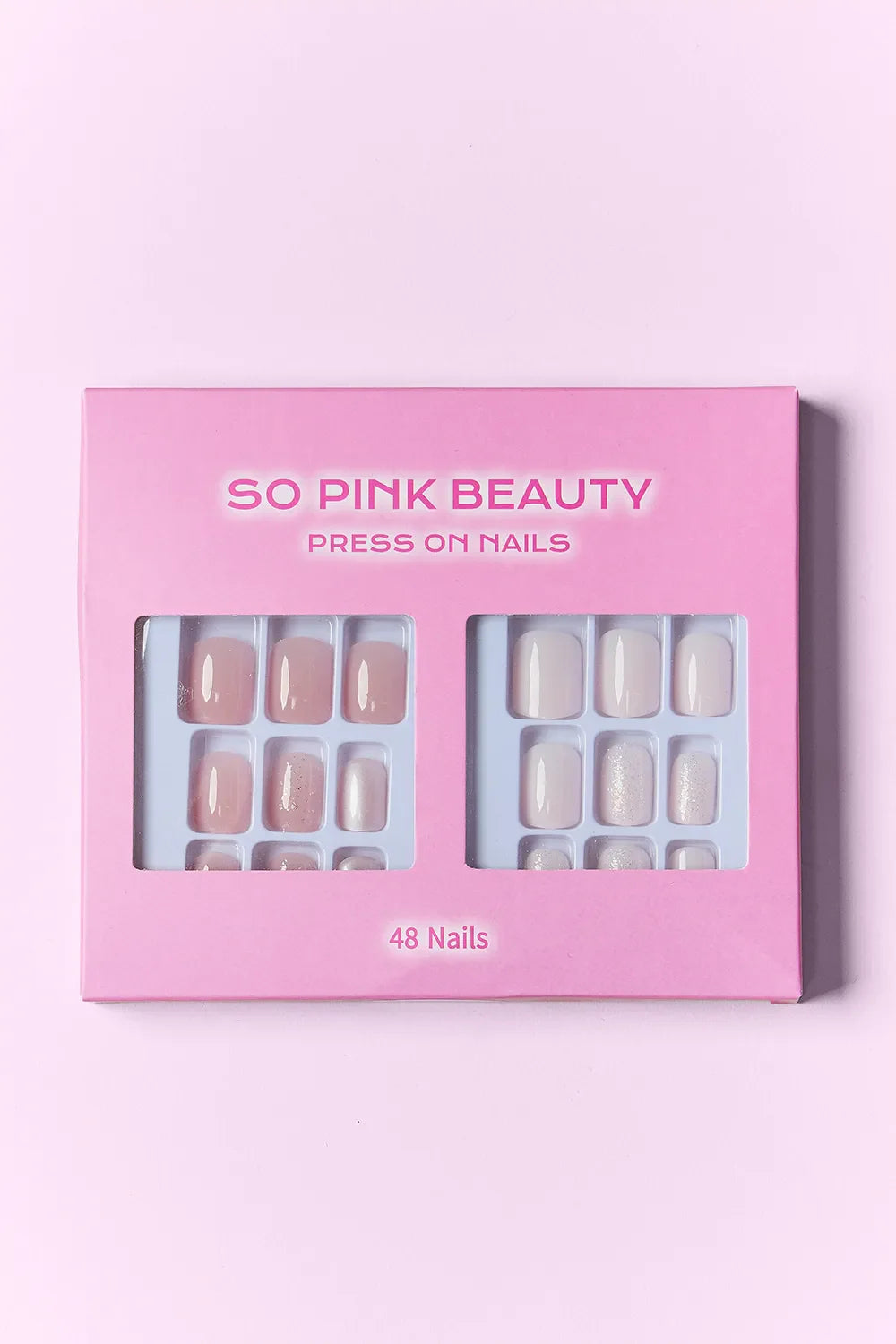 SO PINK BEAUTY Faux Ongles Autocollants 2 Paquets