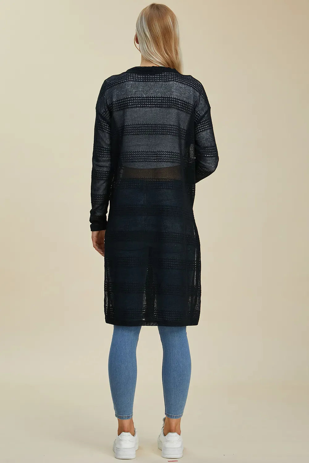 Cardigan long ouvert en maille Double Take