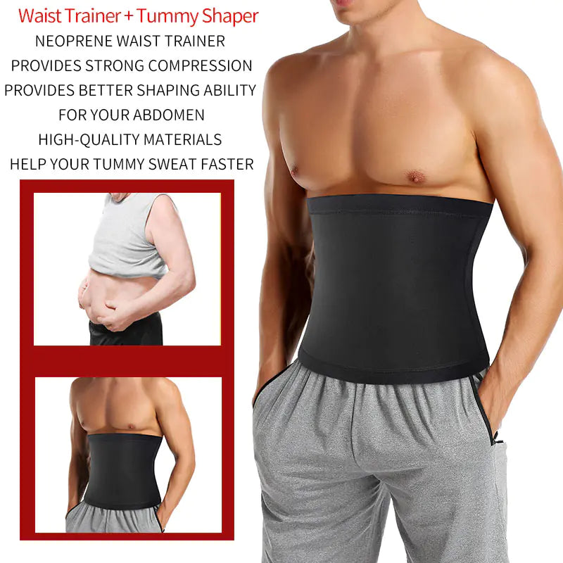 Herren Sauna Figurformer Taillentrainer Schlankheitsgürtel