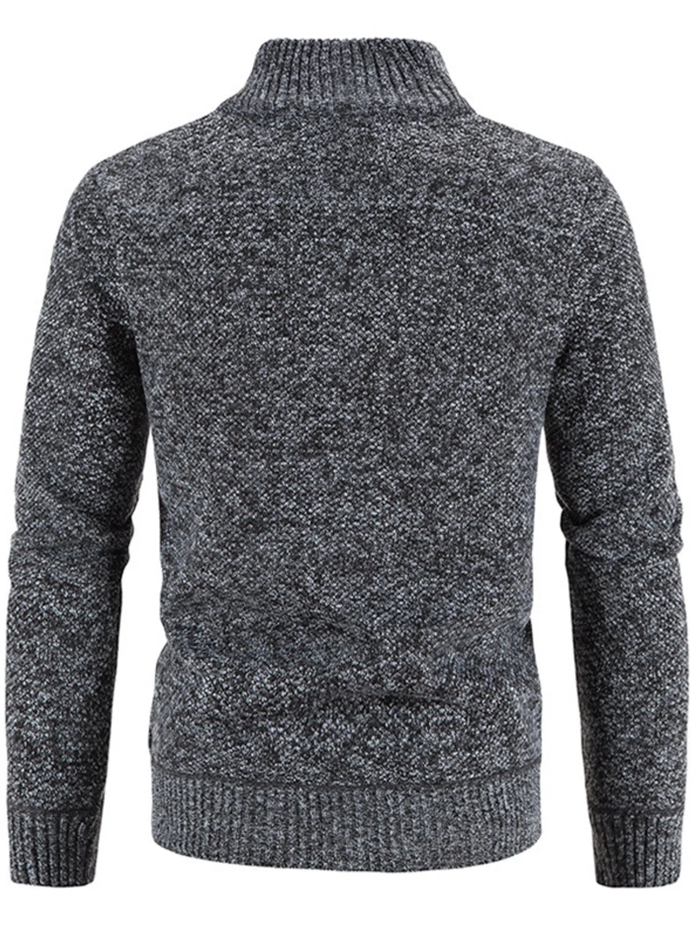 Herren Strickjacke mit Reißverschluss, Übergröße, Langarm