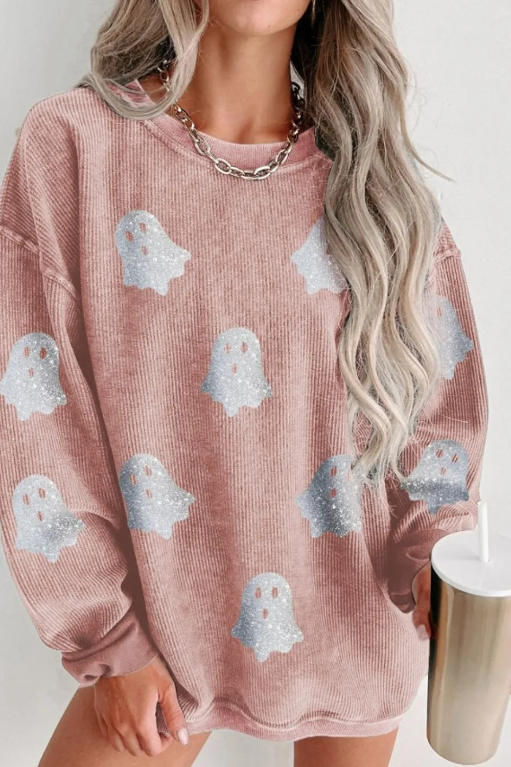 Sweat-shirt Oversize Col Rond Ghost