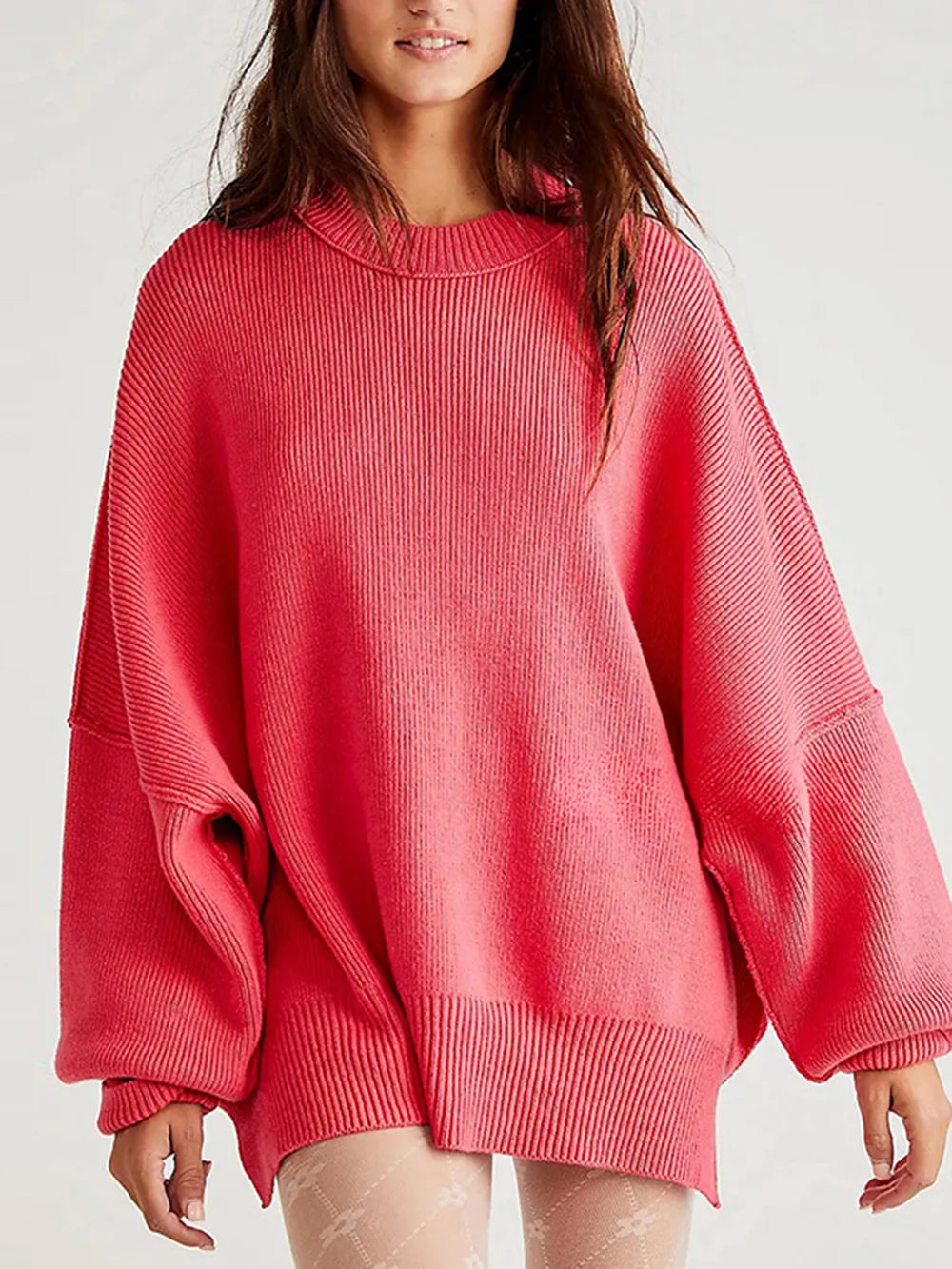 Pull à manches longues et col rond