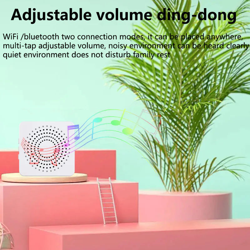 Drahtlose WLAN-Türklingel mit Video-Intercom, Kamera, Klingel und Türgong